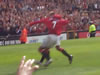 Beckham celebreatre his goal - in front of Fulham fans
